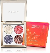 Düfte, Parfümerie und Kosmetik Lidschattenpalette mit schimmerndem Effekt - Nabla Miami Lights Collection Glitter Palette