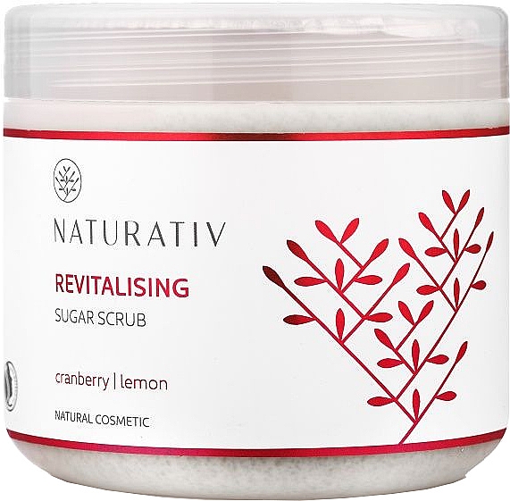 Revitalisierendes Zuckerpeeling für Körper mit Cranberry und Zitrone - Naturativ Revitalising Body Sugar Scrub — Bild N1