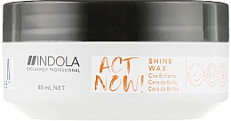 Haarstylingwachs mit Glanzeffekt - Indola Act Now! Shine Wax — Bild N1
