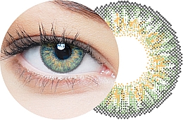 Farbige Kontaktlinsen grün 2 St. - Clearlab Clearcolor 55 — Bild N2
