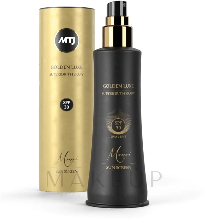 Sonnenschutz-Körperspray mit Monoi SPF30 - MTJ Cosmetics Superior Therapy Sun Golden luxe LUXE SPF30 UVA+UVB Monoi — Bild 200 ml