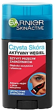 Detox-Gesichtspeeling im Stickformat mit Aktivkohle und Salizylsäure - Garnier Skin Active Clean — Bild N1