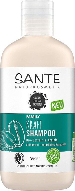 Stärkendes Shampoo mit Koffein und Arginin - Sante Kraft Shampoo Bio-Coffein & Arginin — Bild N1