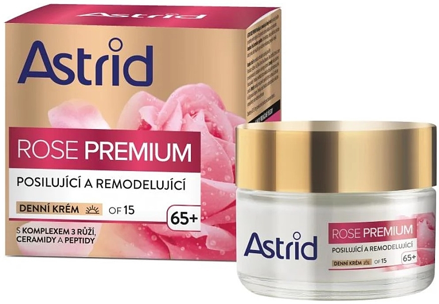 Straffende und modellierende Gesichtscreme für den Tag - Astrid Rose Premium Strengthening and Remodeling Day Cream OF 15 — Bild N1