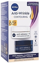 Düfte, Parfümerie und Kosmetik Nivea Anti-Wrinkle+Contouring 65+ (Tagescreme 50ml + Nachtcreme 50ml)  - Gesichtspflegeset