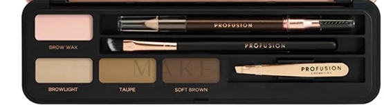 Augenbrauen-Palette - Profusion Cosmetics Brow Makeup Case — Bild Brows I