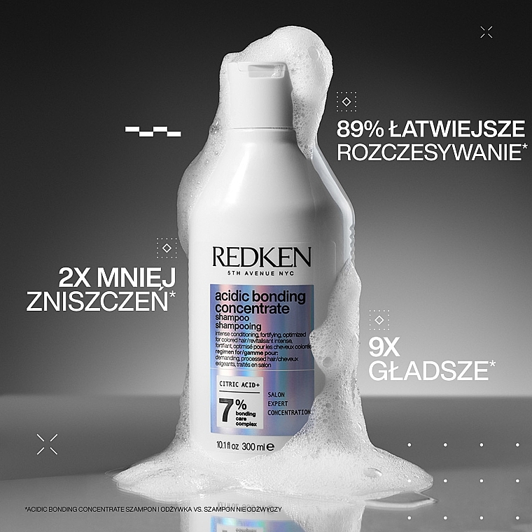 Intensiv pflegendes und reparierendes Shampoo mit Zitronensäure für gefärbtes Haar - Redken Acidic Bonding Concentrate Shampoo — Bild N3