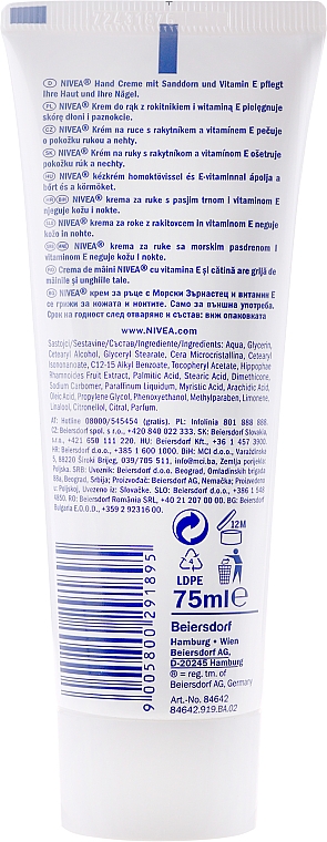 Hand & Nagelcreme Sanddorn & Vitamin E - NIVEA Body Hand Cream — Bild N3