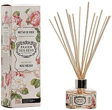 Düfte, Parfümerie und Kosmetik Aroma-Diffusor mit Duftholzstäbchen Rose Nectar - Panier Des Sens Rose Nectar Reed Diffuser