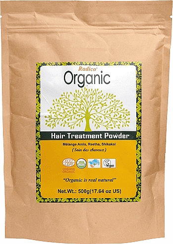 Bio-Haarpuder - Radico Organic Amla Reetha Shikakai Hair Tretment Powder — Bild N1