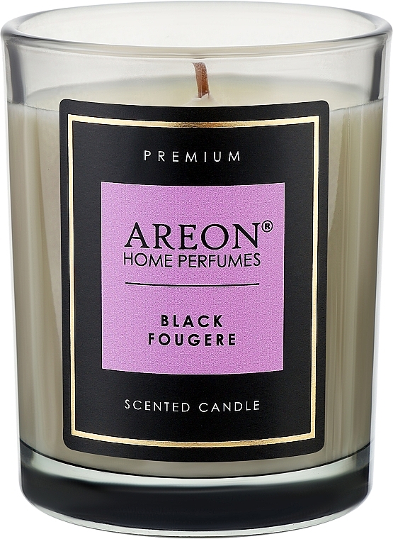 Duftkerze - Areon Home Perfumes Premium Black Fougere Scented Candle  — Bild N1