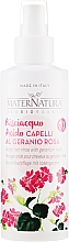 Düfte, Parfümerie und Kosmetik Haarspray für mehr Glanz mit Rosenpelargonie - MaterNatura Acidic Hair Rinse with Rose Geranium