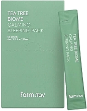 Feuchtigkeitsspendende Gesichtsessenz - FarmStay Tea Tree Biome Calming Sleeping Pack — Bild N1