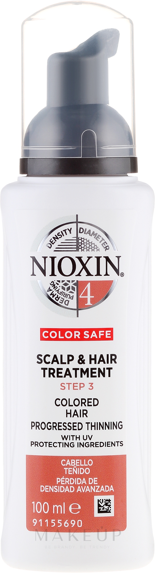 Pflegende Maske für coloriertes und dünner werdendes Haar - Nioxin Color Safe System 4 Scalp Treatment — Bild 100 ml