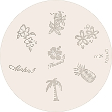 Düfte, Parfümerie und Kosmetik Platte mit Nägelmustern - Konad Image Plate
