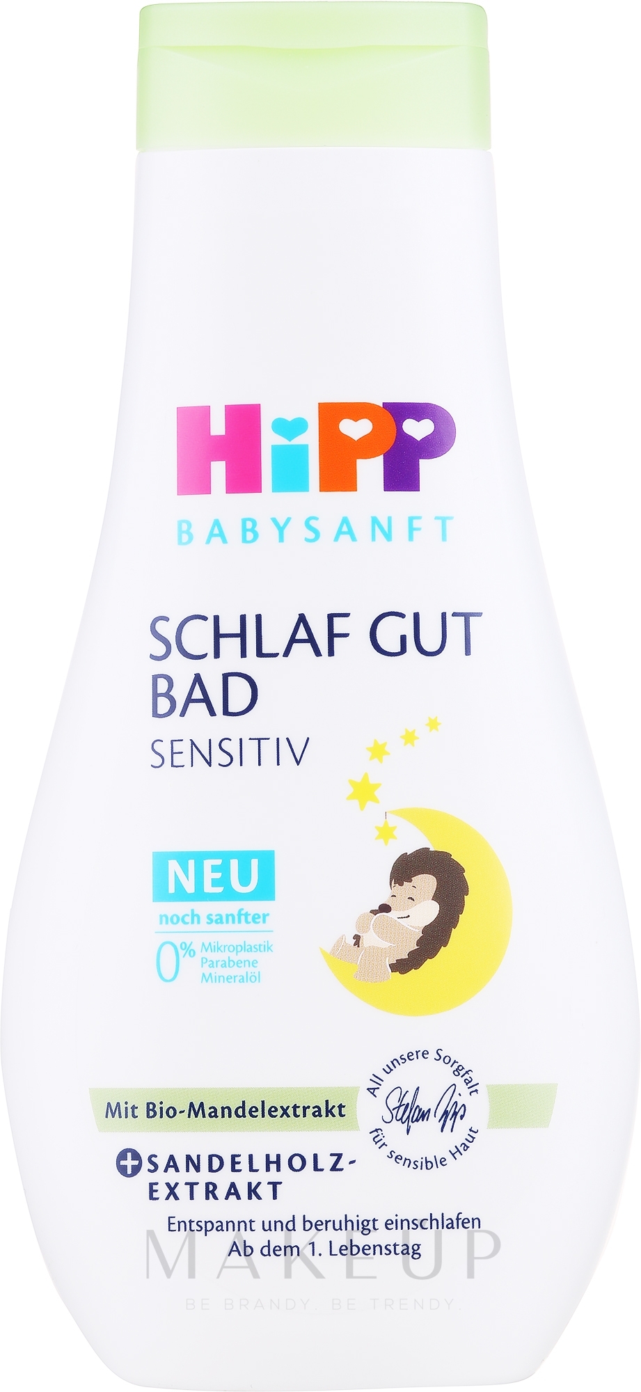 Entspannender und beruhigender Badeschaum für Kinder und Babys Gute Nacht - Hipp BabySanft Sensitive — Bild 350 ml