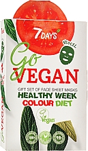 Düfte, Parfümerie und Kosmetik Gesichtspflegeset (Gesichtsmaske 7x 28g) - 7 Days Go Vegan Healthy Week Color Diet