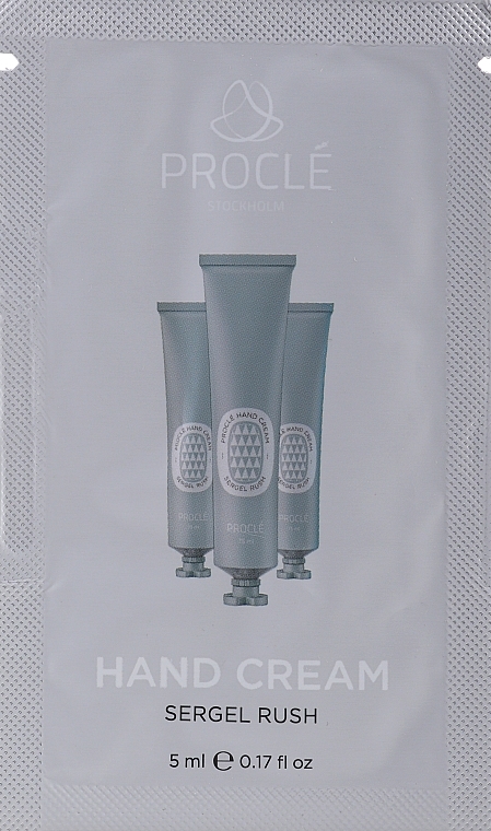 Feuchtigkeitsspendende Handcreme - Proclé Hand Cream Sergel Rush (Probe)  — Bild N2