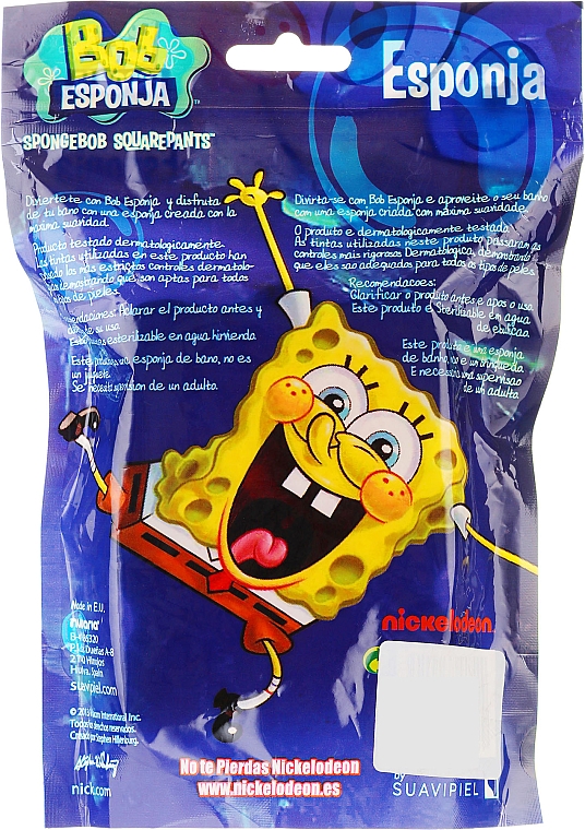 Kinder-Badeschwamm Sponge Bob gelb-blau - Suavipiel Sponge Bob Bath Sponge — Bild N4