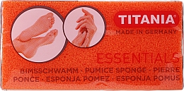 Düfte, Parfümerie und Kosmetik Natürlicher Bimsschwamm für Hände und Füße orange - Titania