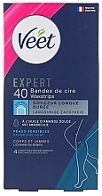 Wachspflaster für empfindliche Fußhaut - Veet Expert Cold Wax Strips Legs Sensitive — Bild N1