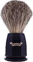 Rasierpinsel schwarz - Plisson Russian Grey Faceted Brush — Bild N1