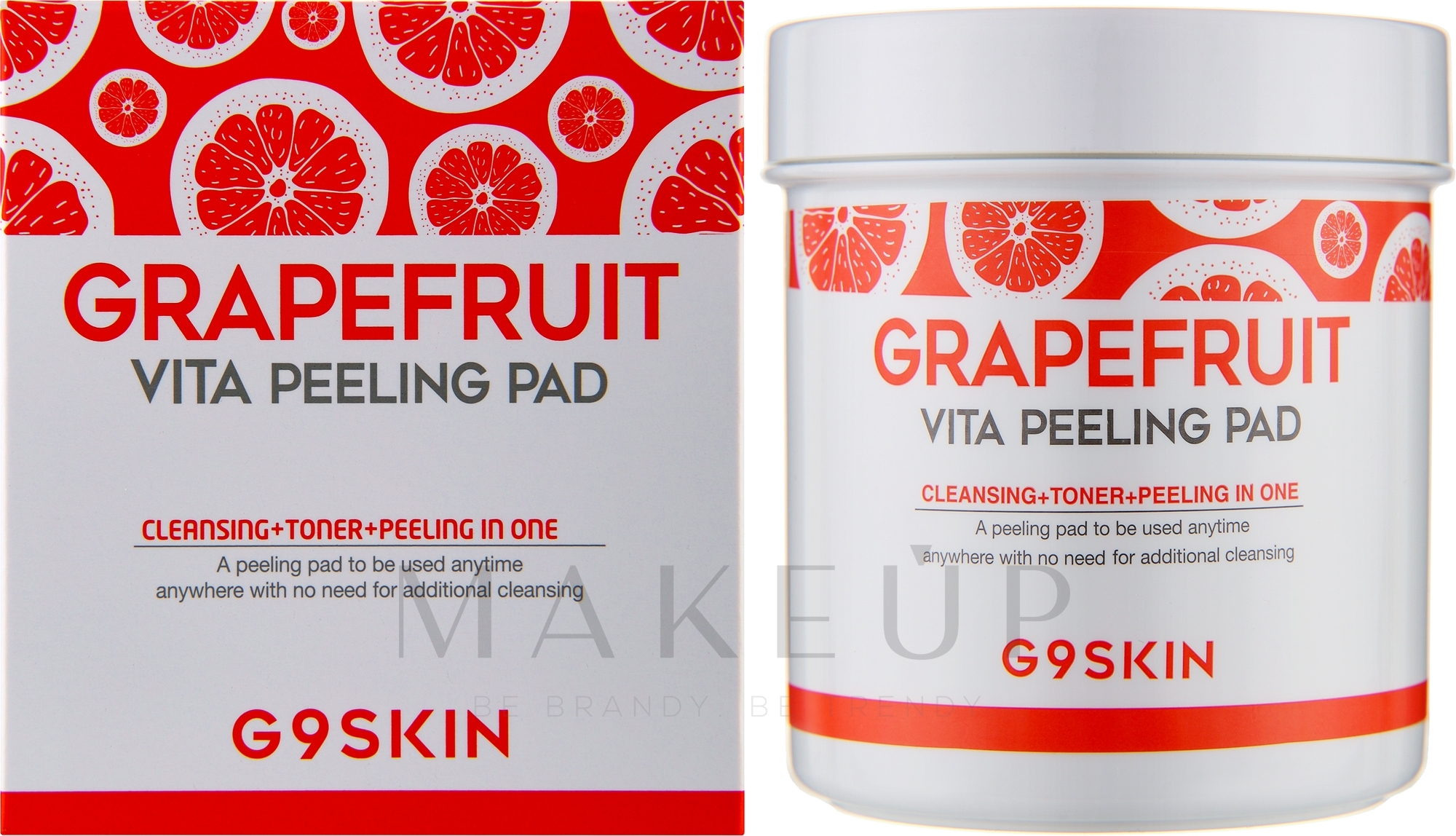 Peeling-Pads zur Hautreinigung mit Grapefruit - G9Skin Grapefruit Vita Peeling Pad — Bild 100 St.