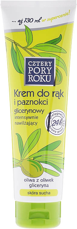Glycerin-Hand- und Nagelcreme mit Olivenöl - Pharma CF Cztery Pory Roku Hand Cream — Bild N1
