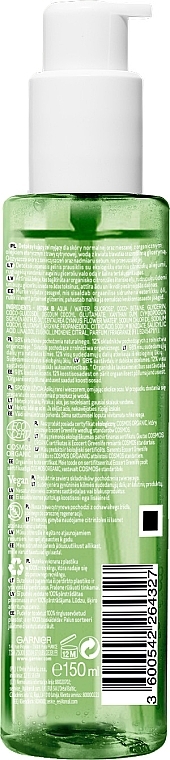 Gesichtsreinigungsgel mit ätherischem Lemongrass-Öl und Bio Kornblumenwasser - Garnier Bio Fresh Lemongrass Detox Gel Wash — Bild N3