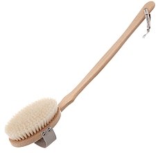 Naturbürste mit abnehmbarem Griff - Hydrea London Natural Bristle Body Brush With Detachable Handle — Bild N1