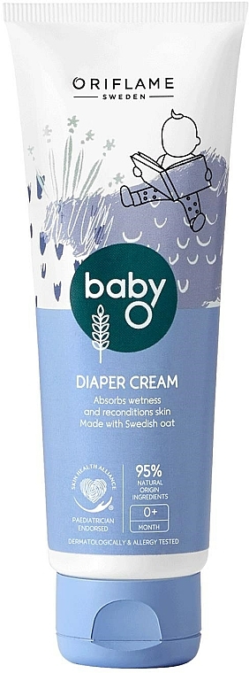 Feuchtigkeitsspendende Windelcreme mit schwedischer Eiche - Oriflame Baby O Diaper Cream — Bild N1