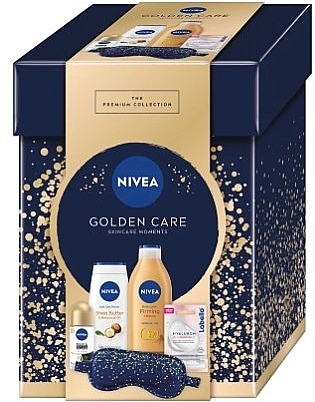 Set - NIVEA Golden Care (b/lot/250ml + sh/gel/250ml + deo/50ml + lip/balm/5.8g) — Bild N1