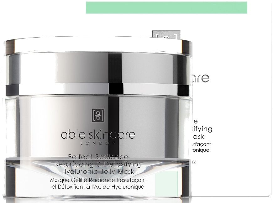 Gesichtsmaske mit Hyaluronsäure - Able Skincare City Shield+ Perfect Radiance Resurfacing & Detoxifying Hyaluronic Jelly Mask — Bild N1