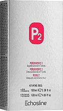 Düfte, Parfümerie und Kosmetik Dauerwellenset für coloriertes Haar - Echosline Perm P2 (neutraliz/120ml + perm/100ml)