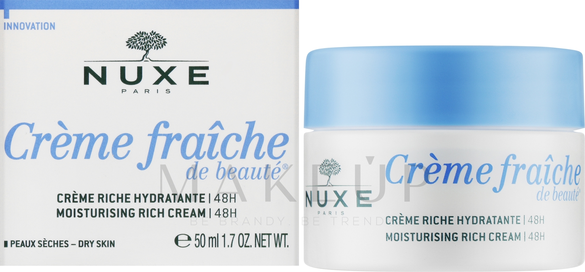 Reichhaltige Creme für trockene Gesichtshaut - Nuxe Creme Fraiche De Beaute Moisturising Rich Cream 48H — Bild 50 ml