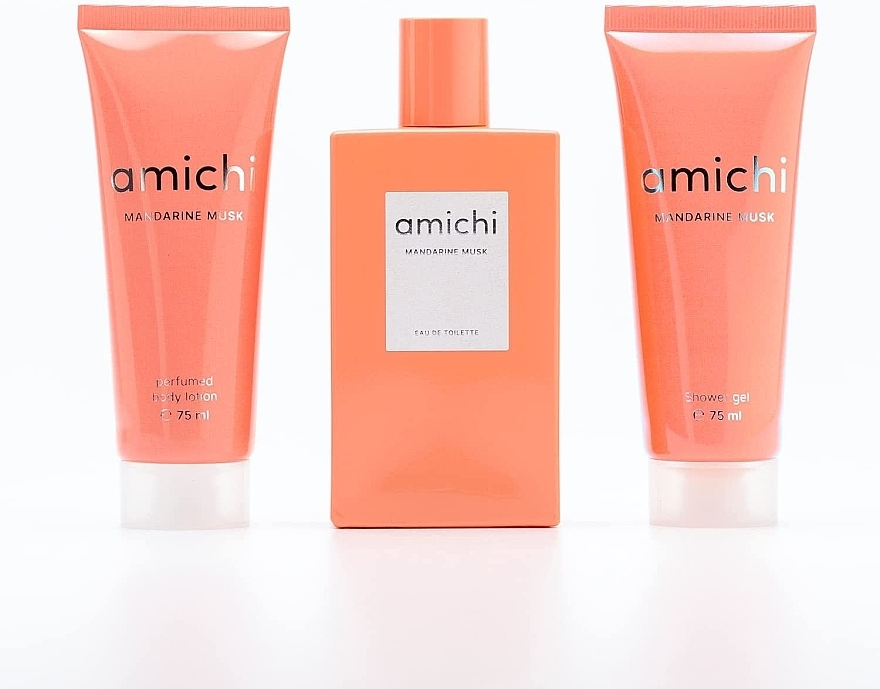 Amichi Mandarine Musk - Duftset (Eau de Toilette 75ml + Körperlotion 75ml + Duschgel 75ml)  — Bild N1