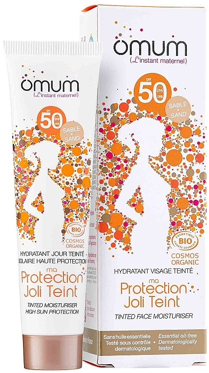 Feuchtigkeitsspendende Gesichtscreme SPF 50 - Omum Tinted Face Moisturiser  — Bild N1