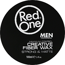 Düfte, Parfümerie und Kosmetik Haarwachs - RedOne Professional Men Creative Fiber Wax Maximum Control Strong Hold & Matte