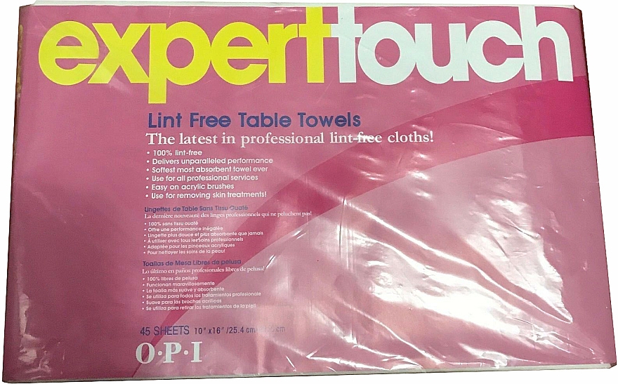 Fusselfreie Einwegtücher - OPI. Expert Expert Touch Table Towels — Bild N1