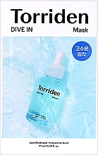 Feuchtigkeitsspendende Gesichtsmaske mit Hyaluronsäure - Torriden Dive In Low Molecule Hyaluronic Acid Mask — Bild N3