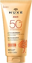 Düfte, Parfümerie und Kosmetik Sonnenschutzlotion für Gesicht und Körper SPF 50 - Nuxe Sun Delicious Lotion Face & Body SPF50
