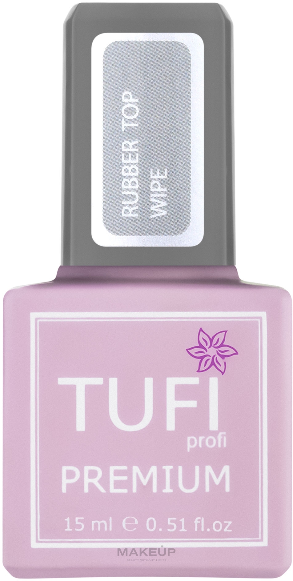 Nagelunterlack mit Klebeschicht - Tufi Profi Premium Rubber Top Wipe — Bild 15 ml