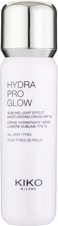 Creme mit Hyaluronsäure für das Gesicht - Kiko Milano Hydra Pro Glow SPF10 — Bild N1