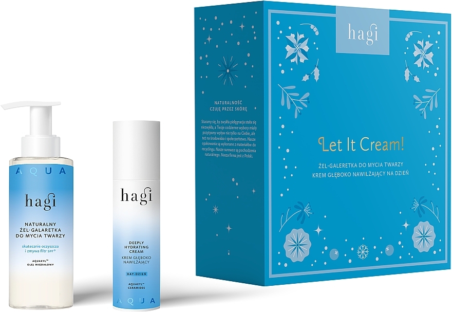 Set - Hagi Aqua Zone Let It Cream! (Creme 50ml + Gesichtsgel 150)  — Bild N1