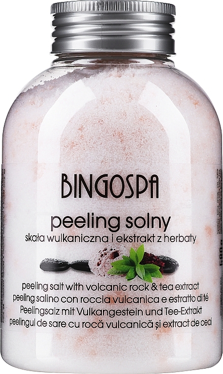 Meersalz Körperpeeling mit Vulkangestein und rotem Tee - BingoSpa Salt Peeling With Volcanic Cursed And Red Tea — Bild N1