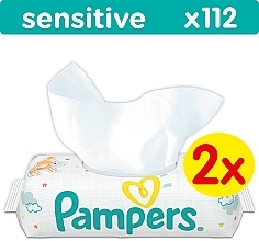 Düfte, Parfümerie und Kosmetik Feuchttücher für Babys Sensitive 2x56 St. - Pampers