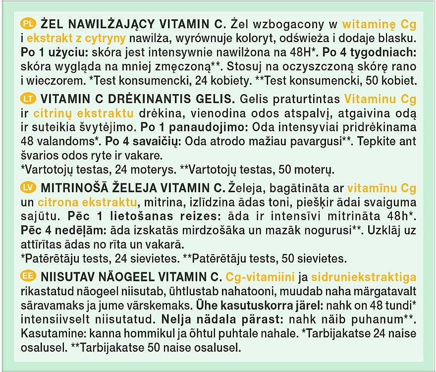 Gesichtsgel mit Vitamin C - Garnier Naturals Vitamin C Moisturizing Gel — Bild N6