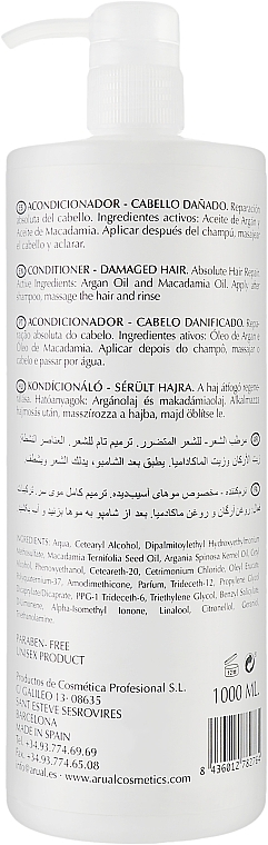 Conditioner für geschädigtes Haar mit Arganöl und Macadamia - Arual Crystal Diamond Conditioner — Bild N4
