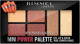 Düfte, Parfümerie und Kosmetik Make-up Palette - Rimmel Mini Power Palette