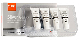 Düfte, Parfümerie und Kosmetik Set - VLCC Silver Facial Kit (peeling/10g + gel/10g + cr/10g + mask/10g)